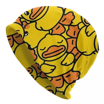 Žiemą Smagu Unisex žiemą Šiltas Brimless Showers Skrybėlę Geltona Klasikinis Gumos Ančių Megzta kepurė Vyrams Ir Moterims Atsitiktinis Kūrybos